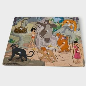 Melissa & Doug Disney Jungle Book Wooden Peg Puzzle